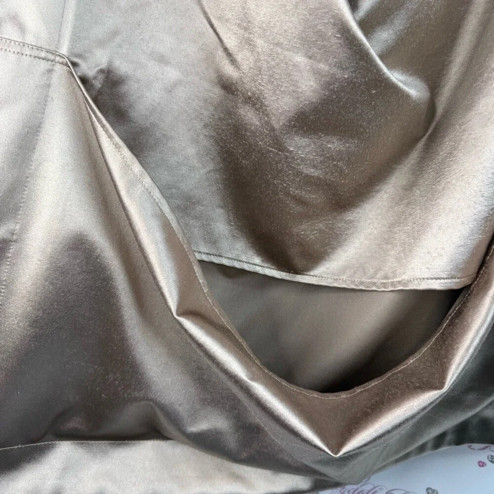 Pillow case large gold shiny Luxury Satin Pillowcase - Champagne
